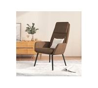 vidaXL Relaxstoel stof bruin341315 Marron G