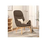 Chaise de relaxation Taupe Tissu340999