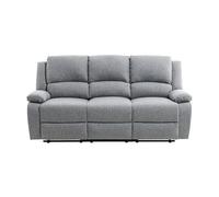 RELAXXO - Canapé Relaxation 3 places LEO en Tissu - Gris clair