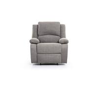 RELAXXO - Fauteuil Relaxation 1 place Microfibre Grise LEO