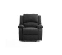 RELAXXO - Fauteuil Relaxation 1 place Microfibre Noire LEO