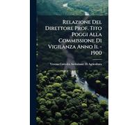 Relazione Del Direttore Prof. Tito Poggi Alla Commissione Di Vigilanza Anno Ii. - 1900