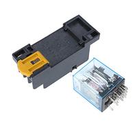 Rele' avec le socle - HH54P (MY4NJ) 5A bobine 4NO4NC relais de puissance 14 broches avec Socket(AC220V)