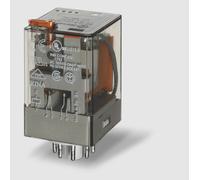 Relè Industriale 2 Contatti Scambio, 10 A, Bobina AC 12 V Octal Finder