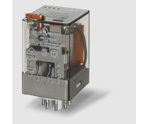 Relè Industriale 2 Contatti Scambio, 10 A, Bobina AC 12 V Octal Finder