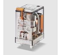 Relè Industriale 2 Scambi, 10 A, Bobina AC, 24 V Finder 553280240040