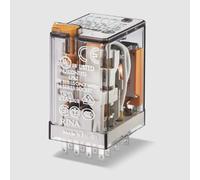 Relè Industriale 4 Contatti Scambio 7 A 12 V DC Finder 553490120094