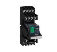 Schneider Electric – Relais miniature Harmony RXM RXM4AB2BD – 24VDC – 12A – 4OF – test+DEL – embrochab