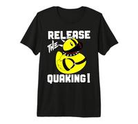 Release The Quacking. Canard en Caoutchouc Rock n Roll Daddy T-Shirt Haut de Gamme