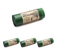 Relevo sacs poubelle 100% recyclés, très résistant 100L, 10 pièces (Lot de 4)