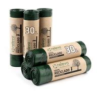 Relevo sacs poubelle 100% recyclés, très résistant 30L, 120 pièces