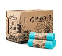 Relevo sacs poubelle avec poignées, très résistant 20 L, 525 pièces