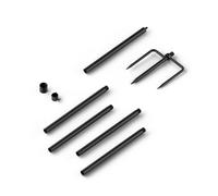 RELI Birddy Support de sol de 198 cm avec ressort anti-écureuil pour nichoir intelligent et mangeoire, mât réglable et robuste pour l'extérieur