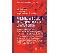 Reliability And Statistics In Transportation And Communication