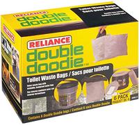 Reliance 4004462 Sac Double Doodie sans Gel Unisexe, Noir, 6 Count (Pack of 1)