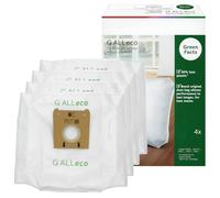 Reliapart Bosch BBZGALLECO G ALL Eco SMS Lot de 4 sacs d'aspirateur en microfibre compatibles avec tous les modèles de cylindres Bosch avec fermeture hygiénique - 50 % de plastique en moins