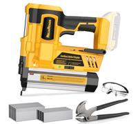 ReliaRoads Cloueuse Brad sans fil de 5,1 cm, pistolet à clouer breveté 18 GA 2 en 1 alimenté par batterie compatible avec batterie DeWalt 20 V max, pistolet à ongles électrique avec extracteur de