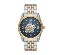 Relic by Fossil Montre Automatique pour Homme avec Mouvement mécanique et Cadran Squelette, Argent/Or/Bleu, Automatique