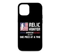 Relic Hunter Détecteur de métaux Chasse au trésor Drapeau US Coque pour iPhone 12/12 Pro