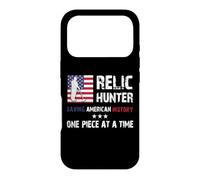 Relic Hunter Détecteur de métaux Chasse au trésor Drapeau US Coque pour iPhone 17 Pro