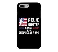 Relic Hunter Détecteur de métaux Chasse au trésor Drapeau US Coque pour iPhone 7 Plus/8 Plus