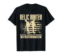 Relic Hunter Détecteur de métaux de l'histoire américaine T-Shirt