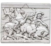 Relief Alexandre le Grand Cheval Relief mural Tableau Tableau en pierre Nouveau