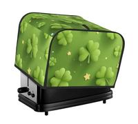 Relief Clover 4 tranches Couverture Grille-pain - Imperméable à la poussière Oxford Tissu Protecteur avec Poche Latérale pour Petits Appareils de Cuisine