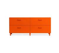 Relief Commode Relief bas sur pieds 123x46.6 cm orange