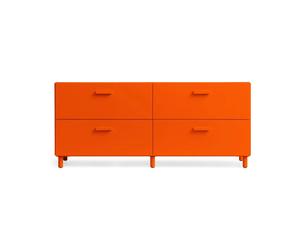 Relief Commode Relief bas sur pieds 123x46.6 cm orange