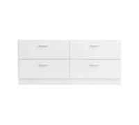 Relief Commode Relief bas sur socle 123x46.6 cm blanc