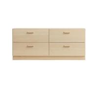 Relief Commode Relief bas sur socle 123x46.6 cm frêne