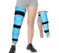 Relief Expert Grand sac de glace pour jambes - Poche froide réutilisable pour jambes, genoux, cuisse et hanches avec 3 sangles réglables, compresse froide pour la récupération musculaire et un soutien
