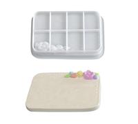 Relief floral en silicone pour bijoux, vaisselle, formes ovales et rectangulaires, fleurs en relief