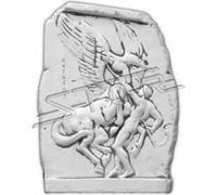 Relief mural plaque de pierre image ange style antique Relief fonte de pierre images murales 1013