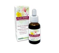Relief remedy (Remède de sauvetage) Remèdes floraux Naturalma - Gouttes 30 ml - Extrait liquide sans alcool - Essences florales - Vegan et sans alcool