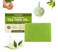 Relief Soap Bar, Tea Tree Oil Soap, Natural Foot & Body Soaps, for Healthy Skin, Odor Control & Daily Refreshing Cleanse for Face All Skin (1PC)