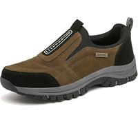 Relieffoot Walking Shoes for Men, Relieffoot Orthopedic Shoes, Men's Comfortable Waterproof Breathable Orthopedic Walking Shoes Hiking Shoes(Brown,43)