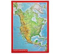 Carte postale en relief (en anglais) - Amérique du Nord | Georelief