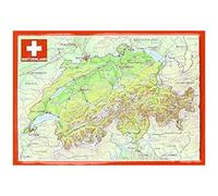 Carte postale en relief - Suisse | Georelief