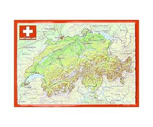 Reliefpostkarte Schweiz