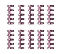 Relieuse 5 trous cercles anneau de liaison anneau pour le carnet de feuille de feuille d'album d'album de scrapbook Perforelieuse(Purple 10PCS)