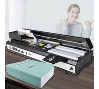 Relieuse à colle thermofusible automatique sans fil pour documents A4, haute efficacité, 220 livres/heure, sans fraisage, dos réglable, idéal pour le bureau et l'école
