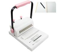 Relieuse à double bobine, perforatrice ronde manuelle avec règle étendue, capacité de 20 feuilles, couteau à tirer, double échelle, réglage de l'anneau de pression pour ordinateurs portables, cartes