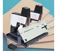 Relieuse Automatique, agrafeuse électrique de Bureau, agrafeuse à Point Plat A3, Protection Anti-bourrage, relieuse Robuste pour plaques et Livres, pour magasins Graphiques Double
