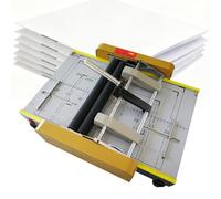 Relieuse automatique de livrets, agrafeuse électrique pour livres de papier, poignée antidérapante, carton amovible, 20 feuilles de reliure, pour bureau, impression à domicile, école