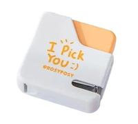 Relieuse Couleur mini agrafeuse portable avec 40pcs No.10 agrafes de liaison de liaison de liaison de liaison de liaison Perforelieuse(Orange)