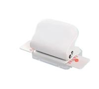 Relieuse Punch à 6 trous Punch Punch Handhed Metal Hole Puncher Capacité de 6 mm pour A4 A5 B5 pour la liaison du journaliste du carnet Perforelieuse(White)