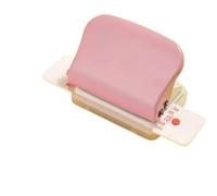 Relieuse Punch à 6 trous Punch Punch Handhed Metal Hole Puncher Capacité de 6 mm pour A4 A5 B5 pour la liaison du journaliste du carnet Perforelieuse(Pink)