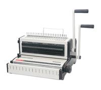 Relieuse Tablier Et Machine à Relier à Anneaux, 3 En 1, Perforatrice Et Relieuse à Peigne, Marges 2,5/4,5/6,5Mm, Capacité Perforation De 20 Feuilles pour Bureau Et éCole,White